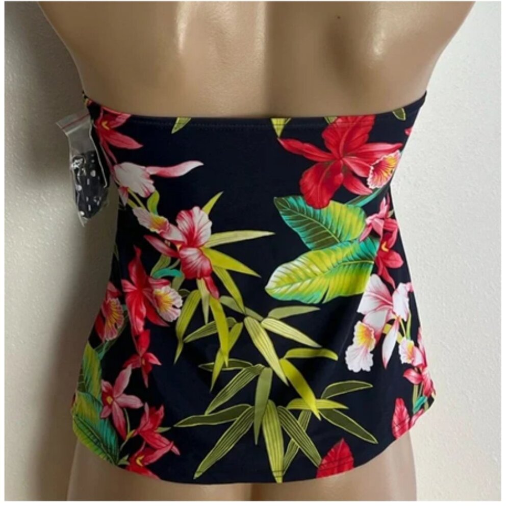 Tommy Hilfiger Tropical Tankini Swim Top NEW - Picture 2 of 3